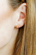 Sadie Bow Stud in Light Pink by Linny Co