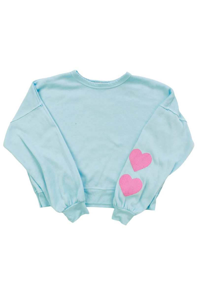 Hearts Relaxed Fit Pullover by T2Love