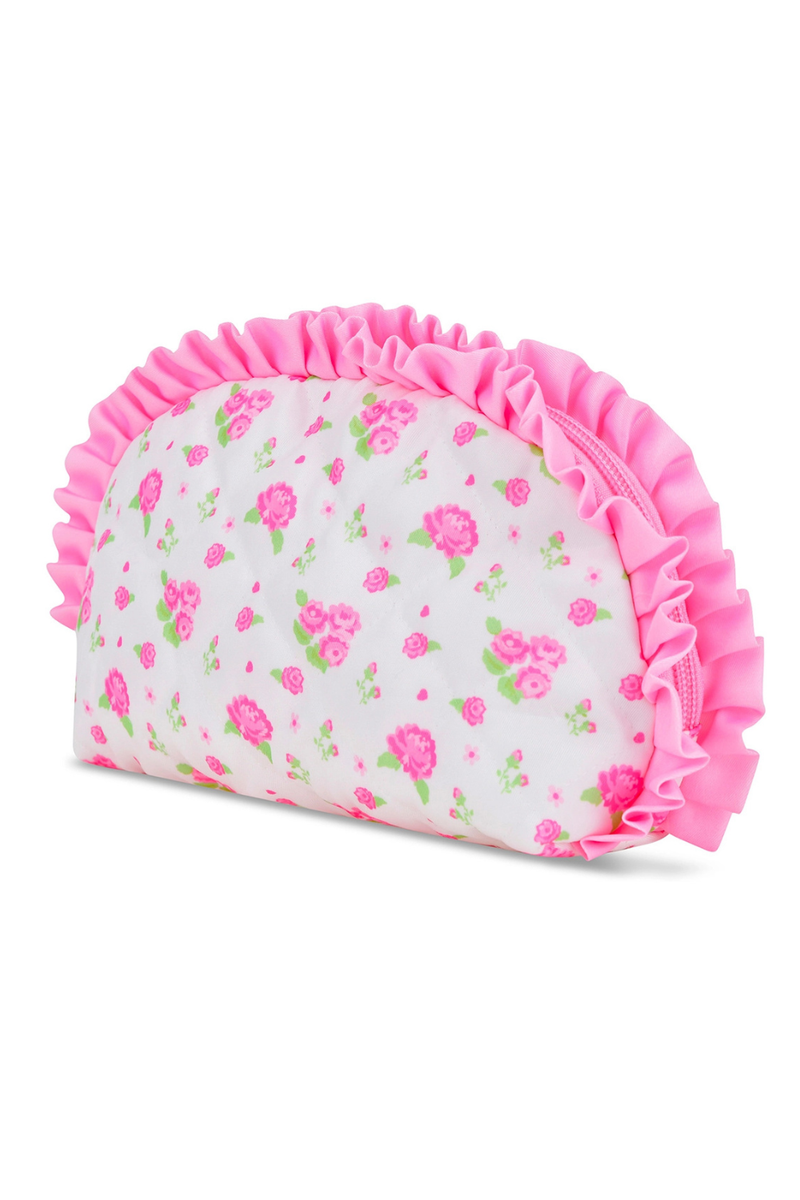 Pretty in Pink Press Oval Cosmetic Bag by iScream
