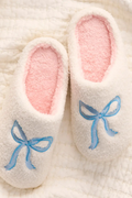Fuzzy Bow Slippers by The Darling Effectg