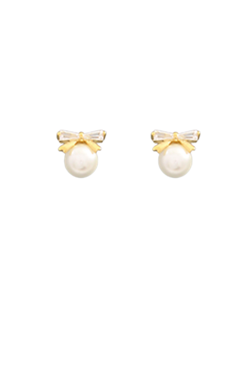 Bow & Pearl Studs