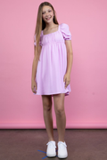 Presley Crisscross Babydoll Dress by Miss Behave