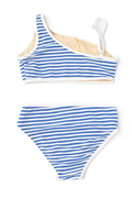 Blue Stripe Girls Two Piece Swimsuit by Shade Critters