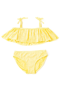 Butter Yellow Girls Two Piece Swimsuit by Shade Critters