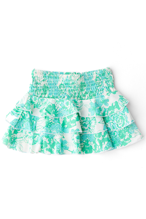 Mint Rose Girls Ruffle Swim Skirt by Shade Critters