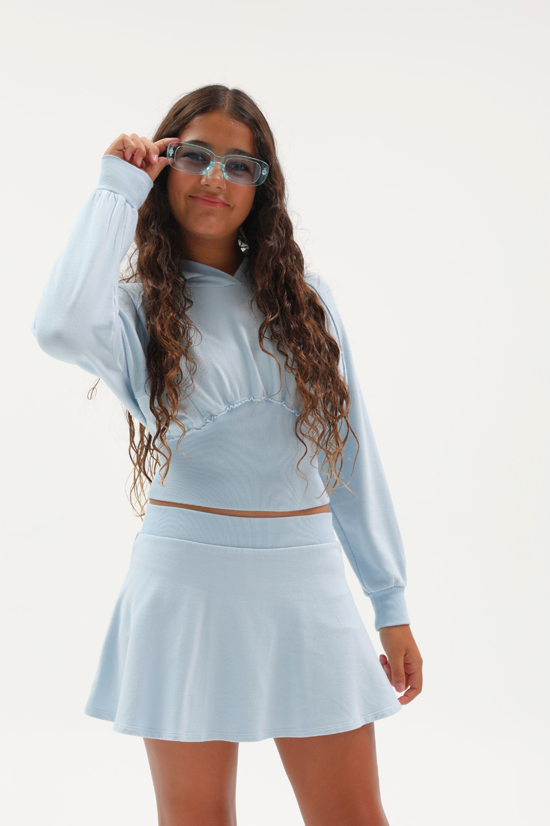 French Terry Flounce Skort by Tenly