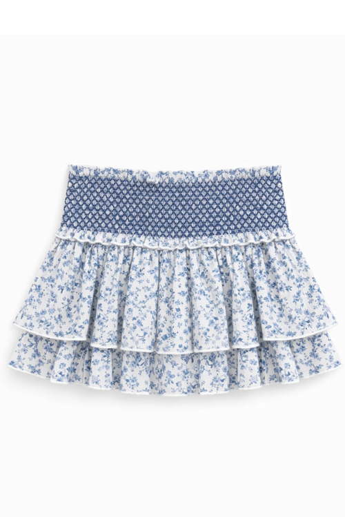 Juniors Dominique Skort in Blue Toile by Katie J NYC