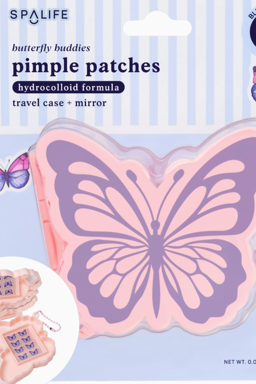 Butterfly Buddies Pimple Patches w/ Travel Case and Mirror