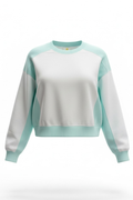 Maui Mint Colorblock Crewneck by Ocean Drive