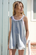 Light Denim Romper by Vintage Havana
