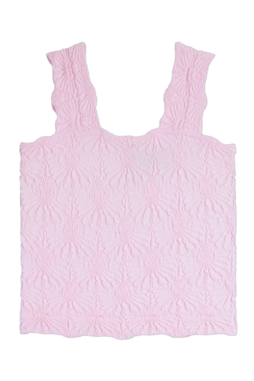 Floral Textured Tank by Suzette