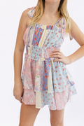 Girls Floral Tie Shoulder Romper by Peach Love California