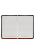 Amazing Grace Natural Canvas & Brown Faux Leather Journal