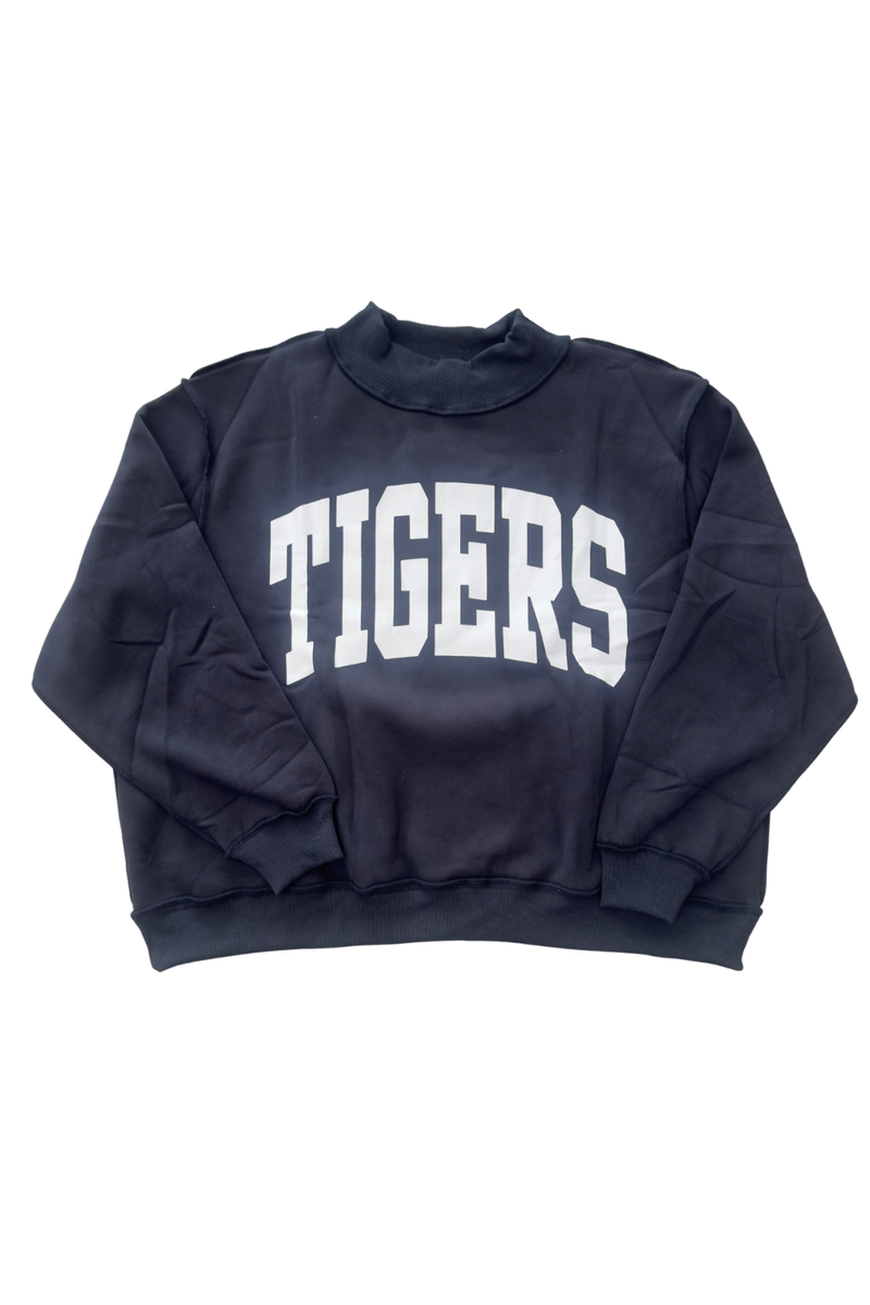 TIGERS Mockneck Pullover