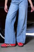 Katie J Girls Bow Embroidered Jeans