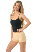Juniors/Womens Solid Boy Shorts from Malibu Sugar