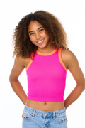 Girls Contrast Tank by Malibu Sugar