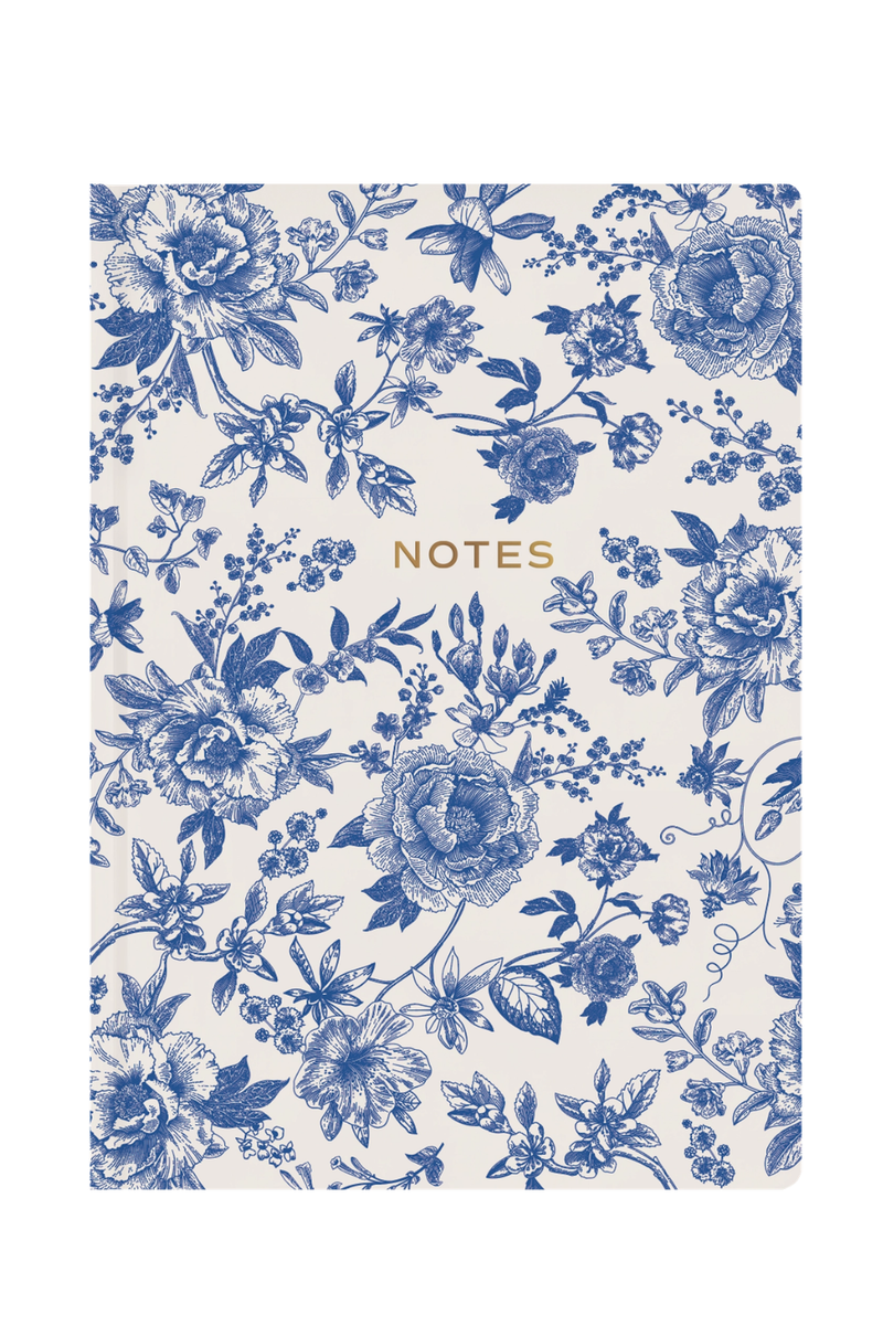 Blue Floral Journal