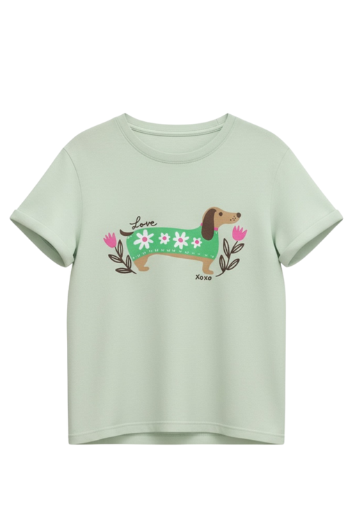 Girls Hot Dog Tee by Prince Peter