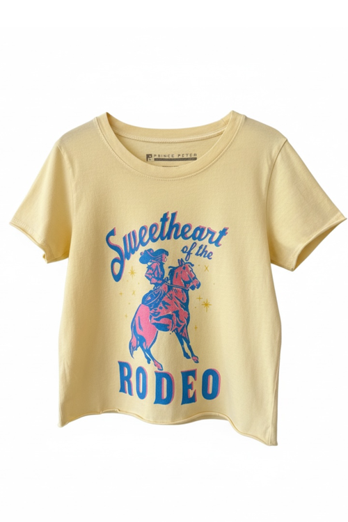 Girls Sweetheart Rodeo Crop Tee by Prince Peter