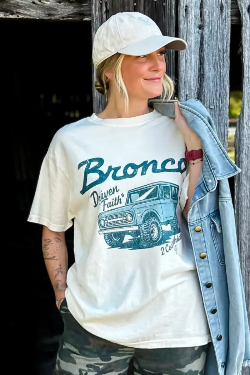 Driven By Faith Bronco Tee