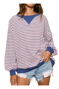Everyday Striped  Pullover Top