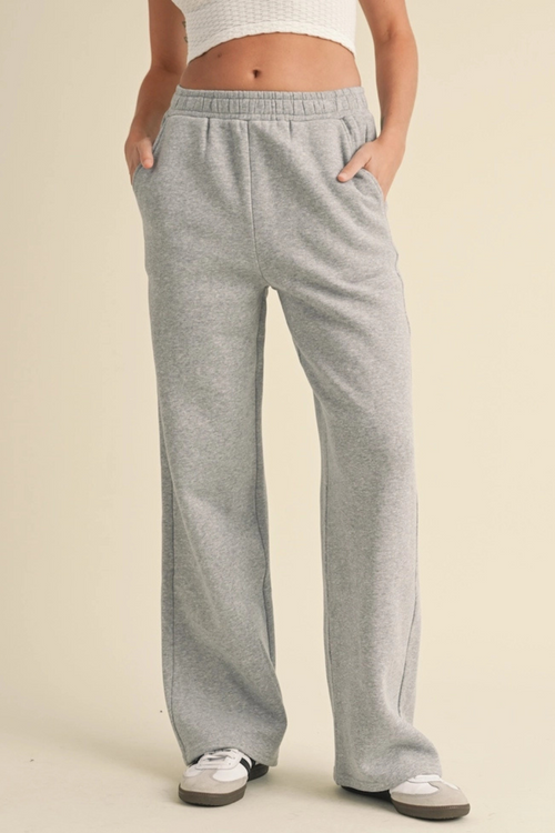 Cozy Fleece Grey Sweatpants