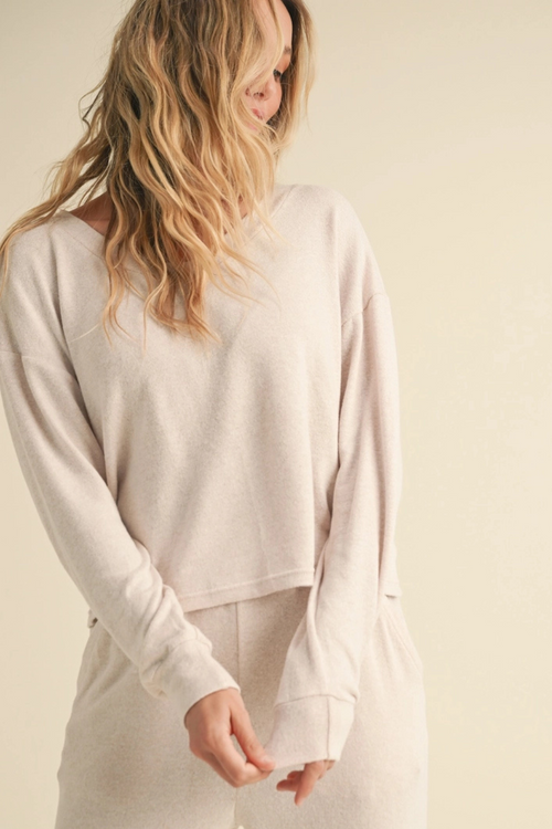 Brushed Hacci Longsleeve Top