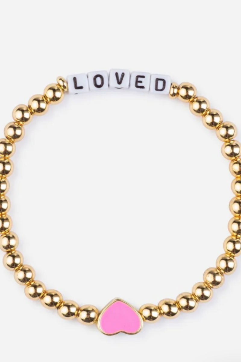 Loved Letter Bracelet by Elevated Faith