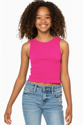 Tween Ribbed Tank Top by Malibu Sugar