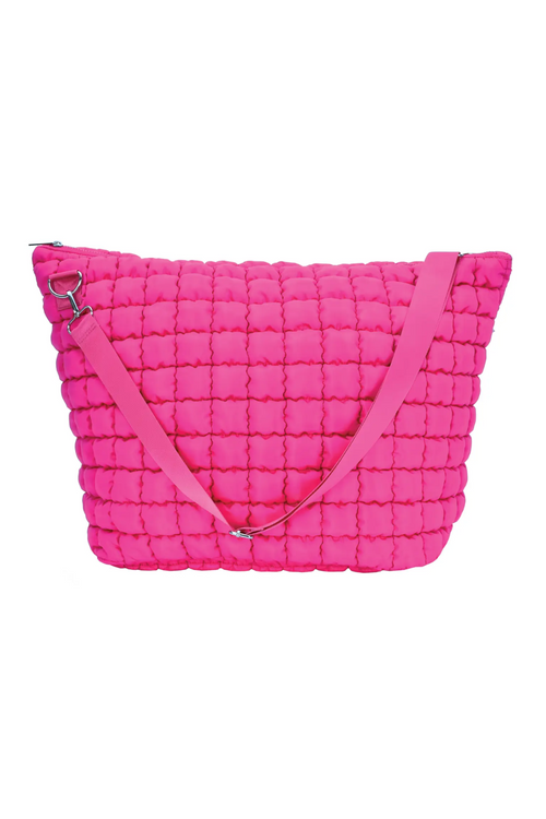 Pretty Pink Puffy Weekender Bag