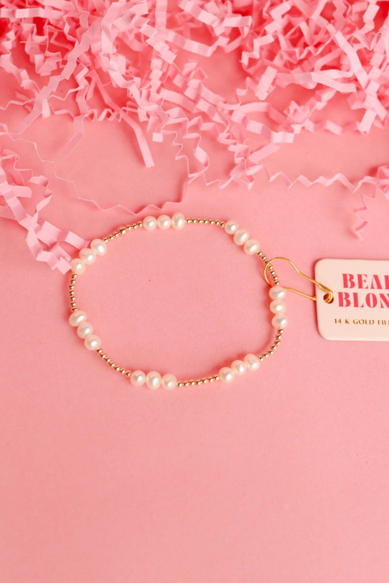 Coastal Pearl Bracelet by Beaded Blondes