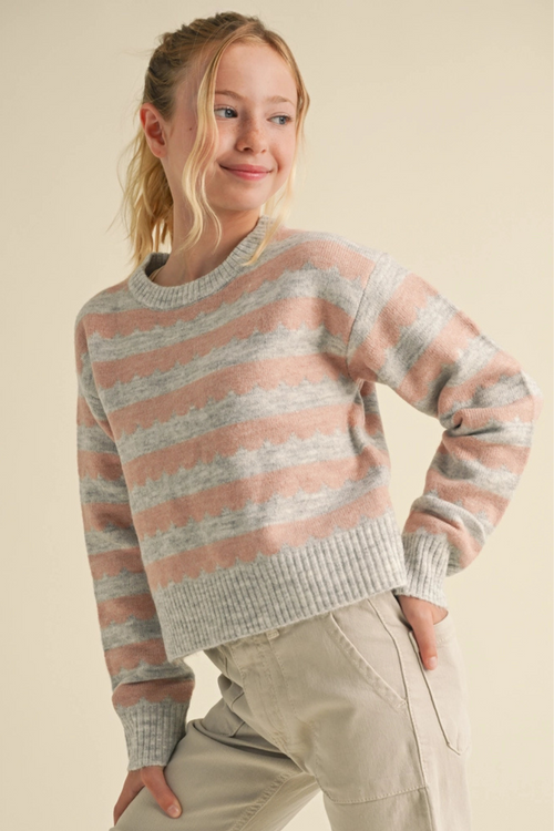 Laney Scallop Tween Sweater