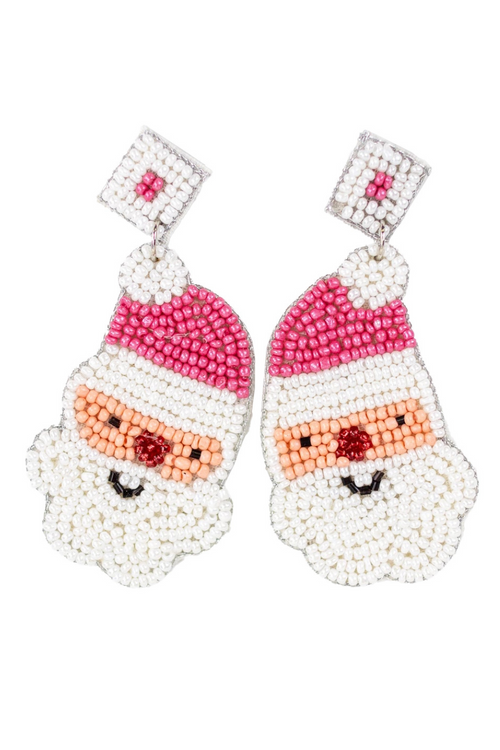 Santa Beaded Earrings