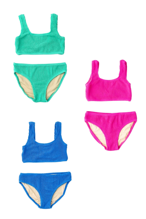 Girls Crinkle Two Piece Swimsuit by Shade Critters