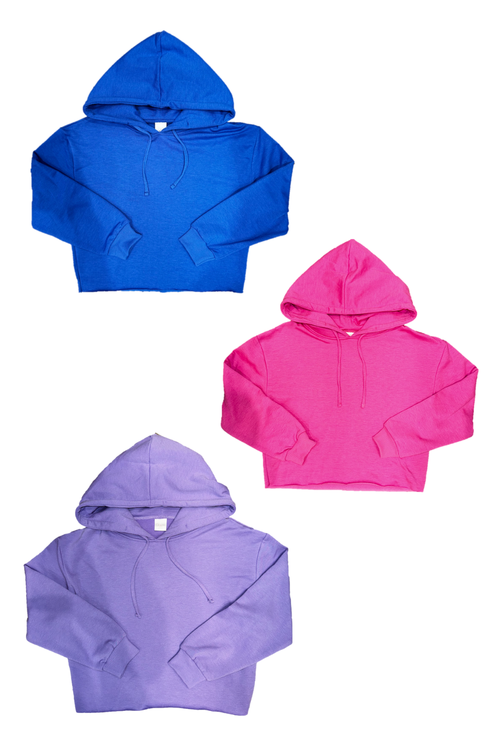 Cloud Hoodie with Raw Edge Bottom