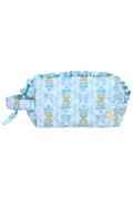 Essentials Quilted Cosmetic Pouch in Oh So Fancy Blue