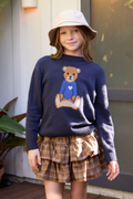 Bear Stitched Knit Sweater