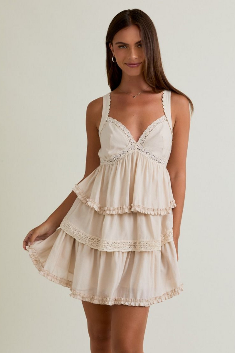 The Linny Ruffle Mini Dress