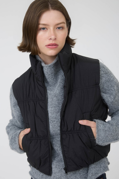 Nina Crop Puffer Vest