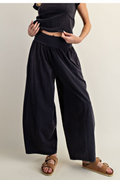 The Amelia Mineral Washed Wide Leg Pant