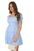 Lizzy Ruffle Tiered Mini Dress