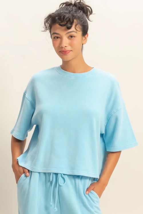 Avery Acid Wash Boxy Tee