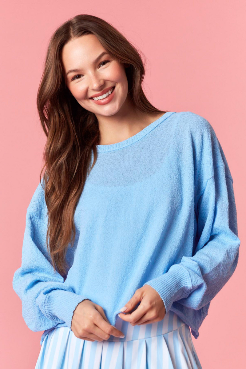 Madelyn Open Back Crop Sweater