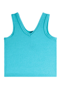 Girls Soft Waffle Tank Top by Suzette