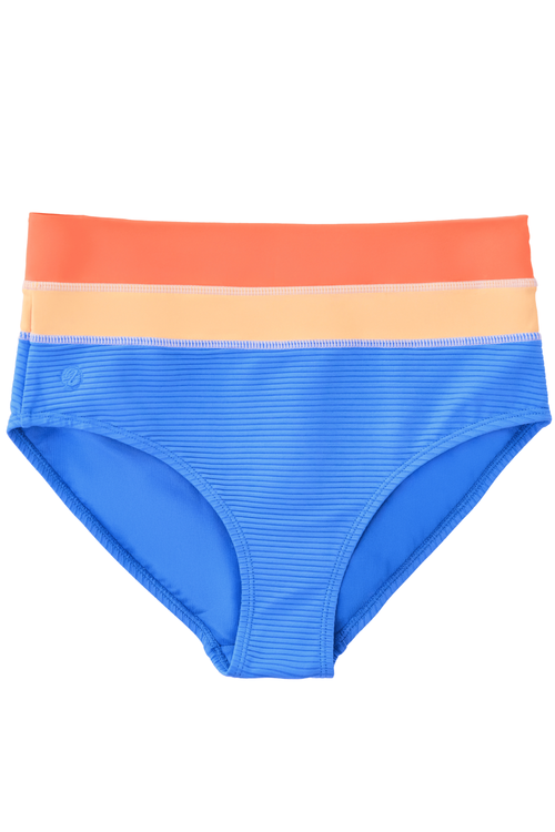 Vivid Blue Flat Rib Colorblock Bottom by Nani