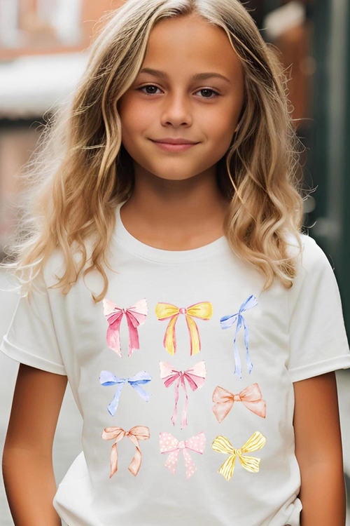 Bow Collage Youth Graphic Tee