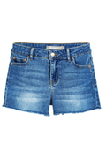Bow Back Pocket  Frey Hem Shorts by Tractr