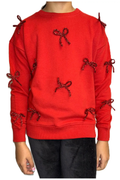 Bow Applique Sweatshirt