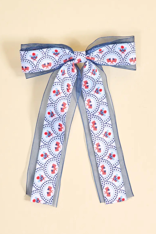 Lovely Layered Hair Bow–All-American Darling